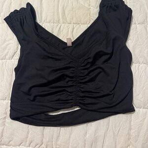 Free people Black Crop Top